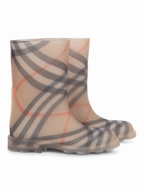 Develab Stiefel Marsh Check Gummistiefel - Pale Sand