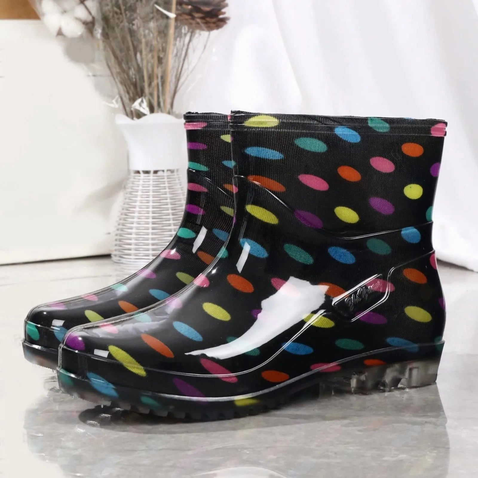 Meindl Schuhe Stiefel Martina | Bunte Wasserdichte Gummistiefel