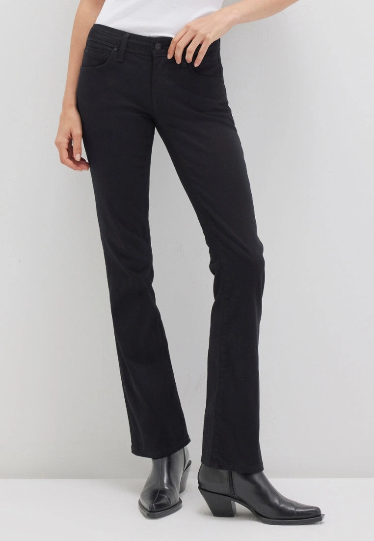 Warme Stiefel Mavi Bella Bootcut Jeans double black Stretch