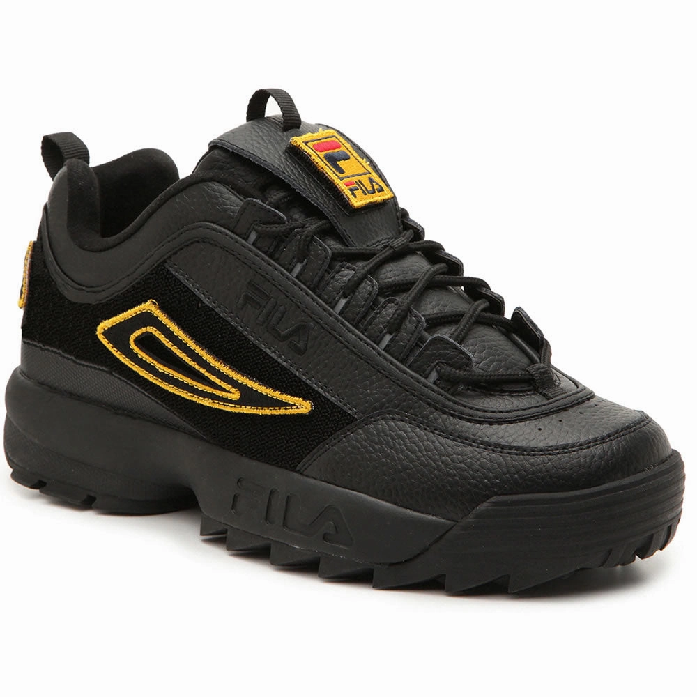 FILA Disruptor Sneaker Patches II Damen Schuh Low Schwarz Bequemste Sneaker