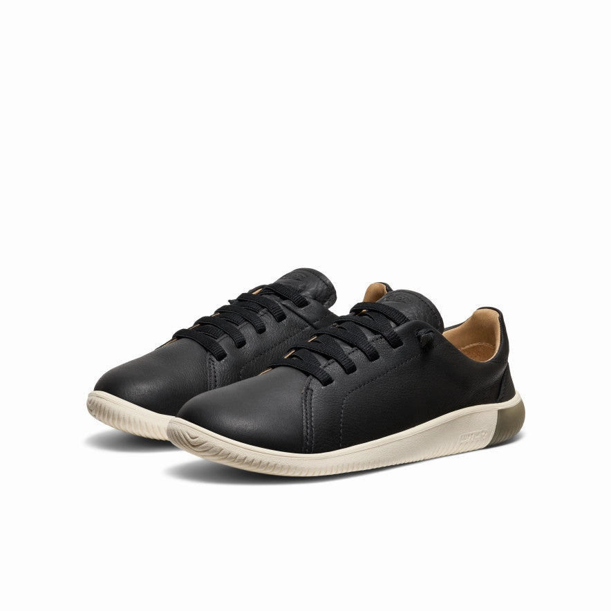 Men's KNX Leather Sneaker  |  Black/Star White Comfort Sneaker Sale