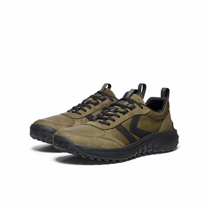 Sneaker Stores In Copenhagen Men's KS86 Leather Sneaker  |  Dark Olive/Black