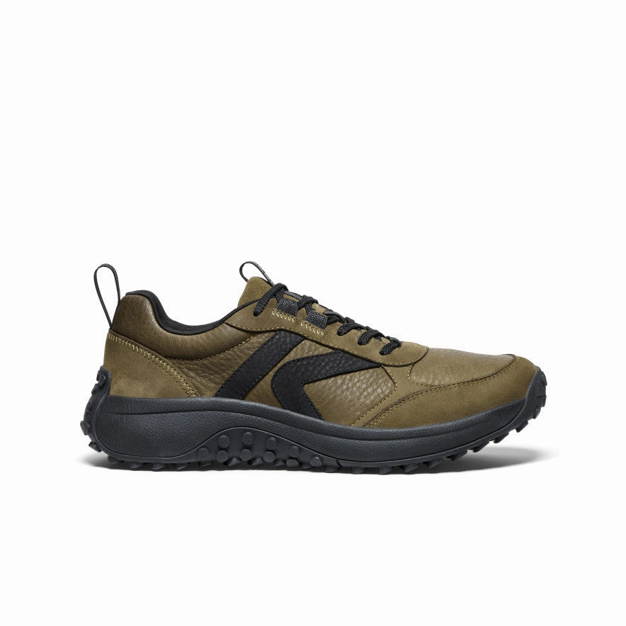 Best Everyday Sneaker Men's KS86 Leather Sneaker  |  Dark Olive/Black