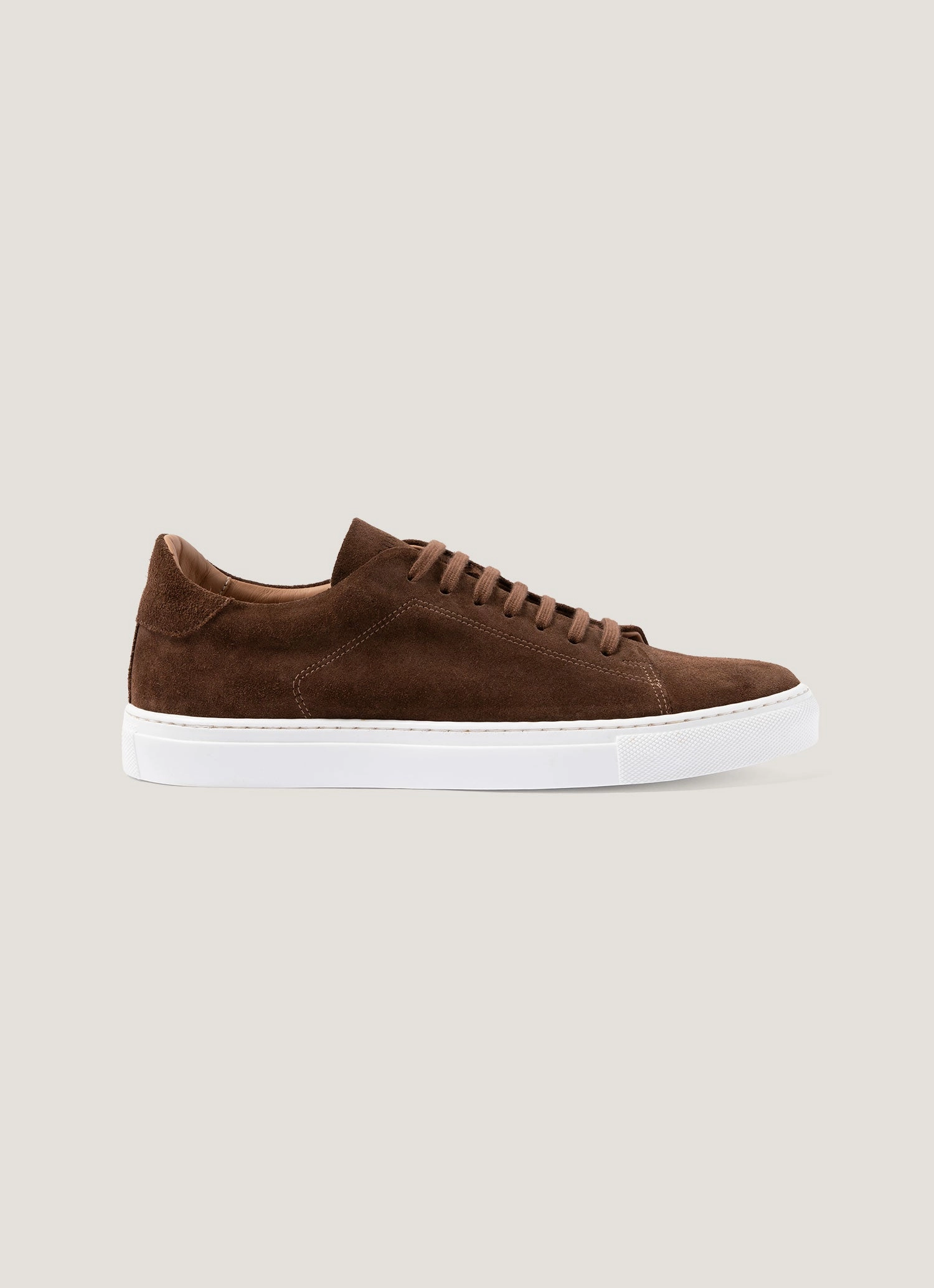 Sneaker Mit Fußbett Und Dämpfung Men's Suede Tennis Shoe in Brown