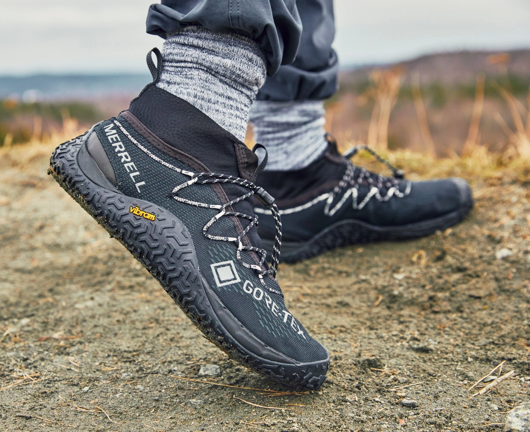 Merrell Trail Glove 7 GTX Damen - black Bunion Wanderschuhe