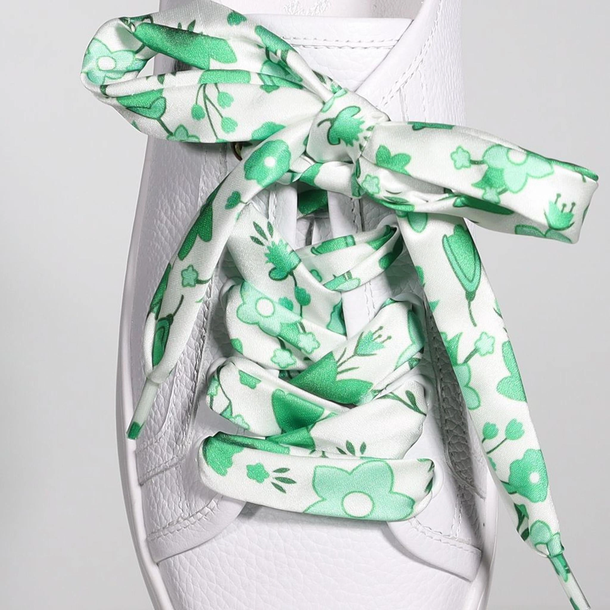 Sneaker Beige Glitzer Mint Bold Floral