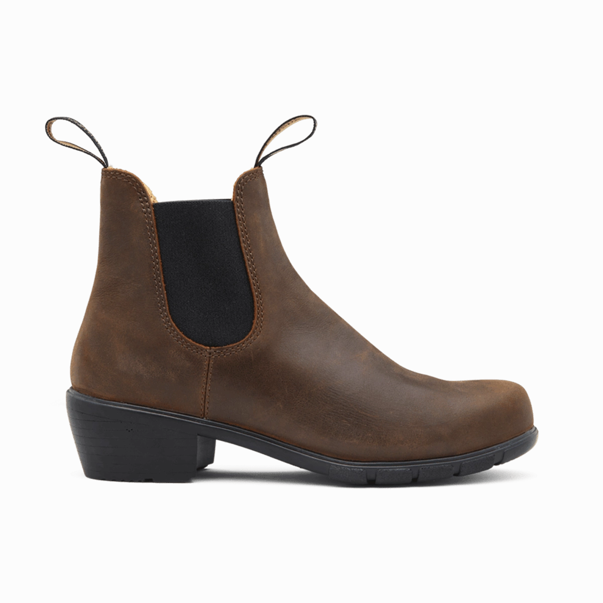 #1673 middle heel womens boots Angles Chelsea Boots