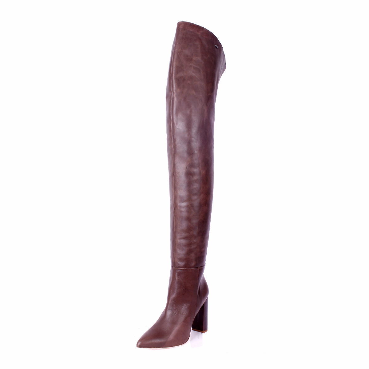 Artikel Stiefel Overkneestiefel mit Blockabsatz (Modell 540) Leder Marron