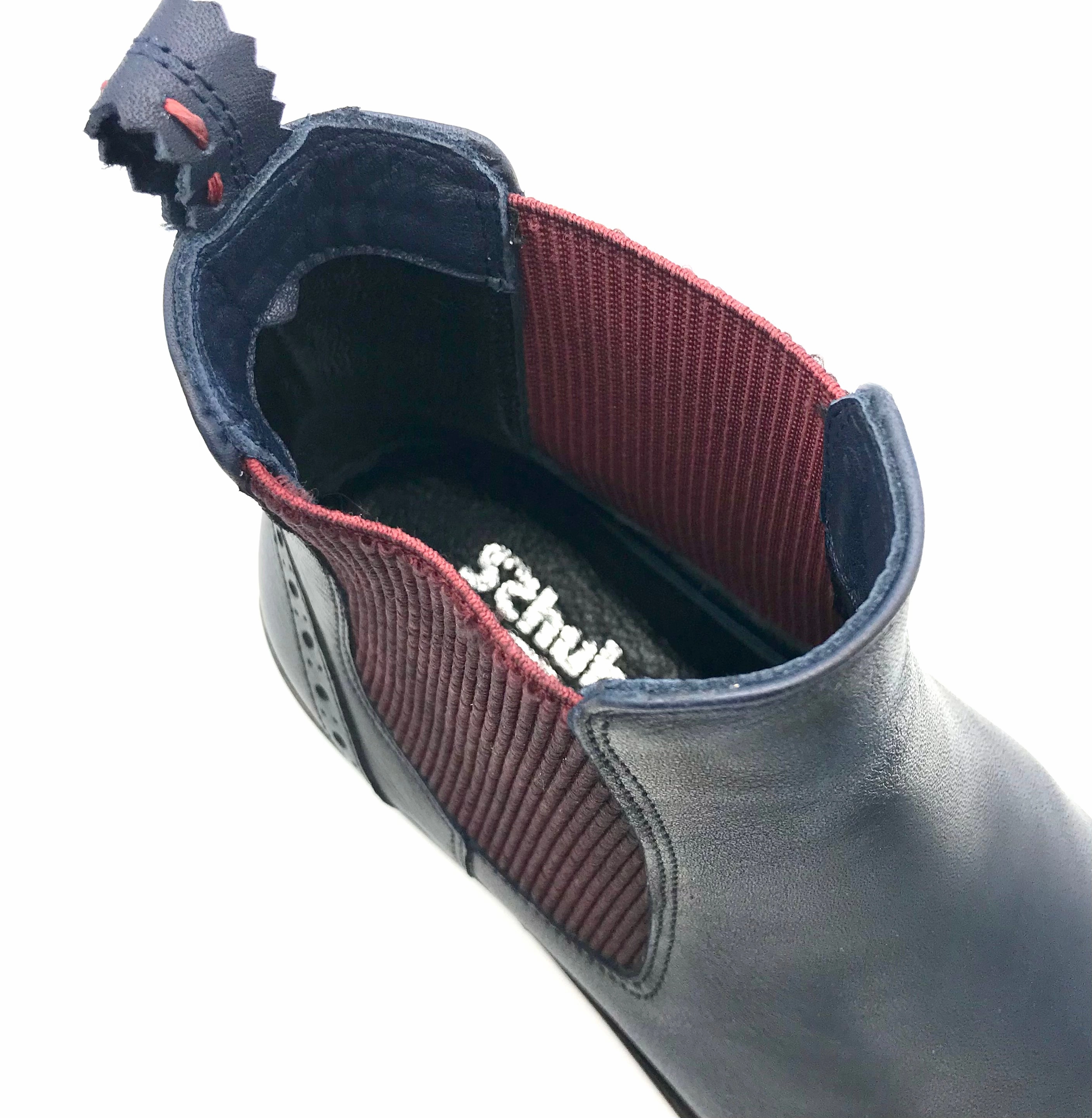 Chelsea Boot Low The Schuh Effekt Boots Stiefeletten Chealsea Dunkelblau