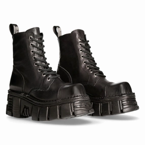 New Rock Boots Stiefel Echtleder 8 Loch mit Plateu Absatz (weiches, feinnarbiges Leder) Ariane Stiefel