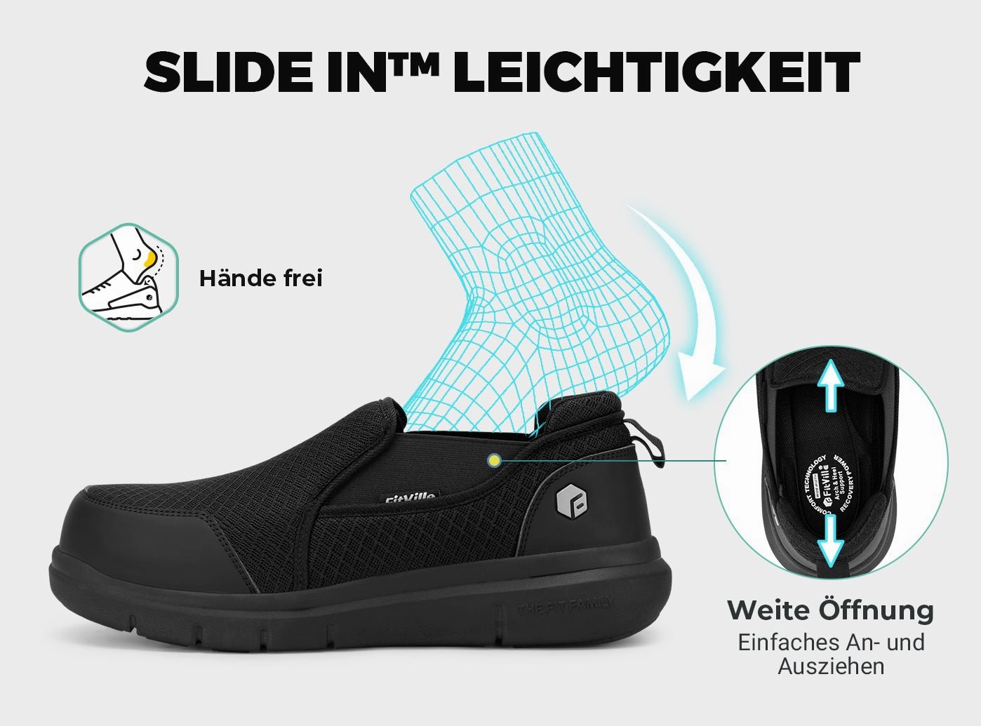 Herren Composite Toe Slip-On V1