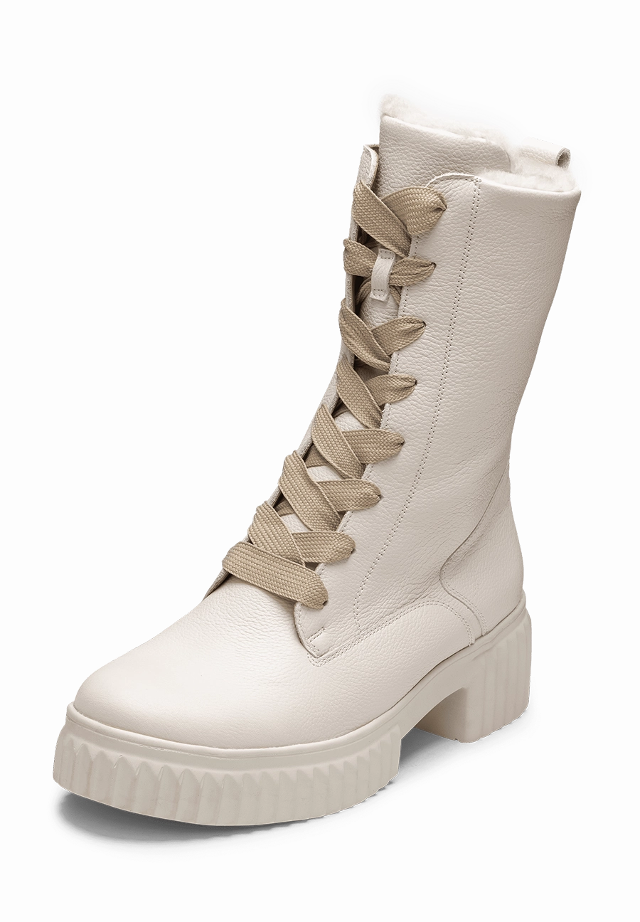 Plateau Absatz Stiefeletten unwiderstehliche Stiefelette Nappaleder