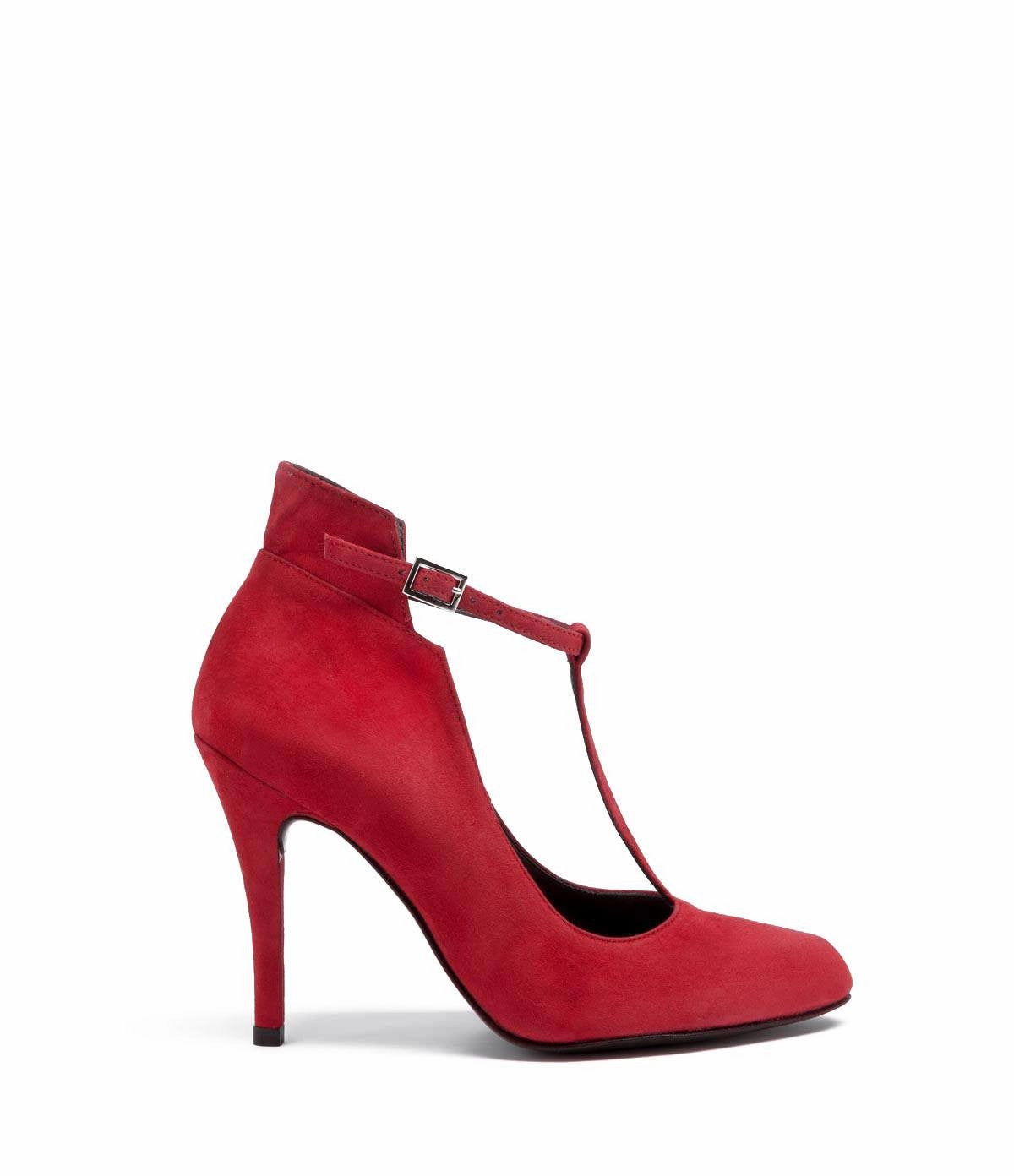 High Heels Dance Class T-bar Highheel Tiziana rot