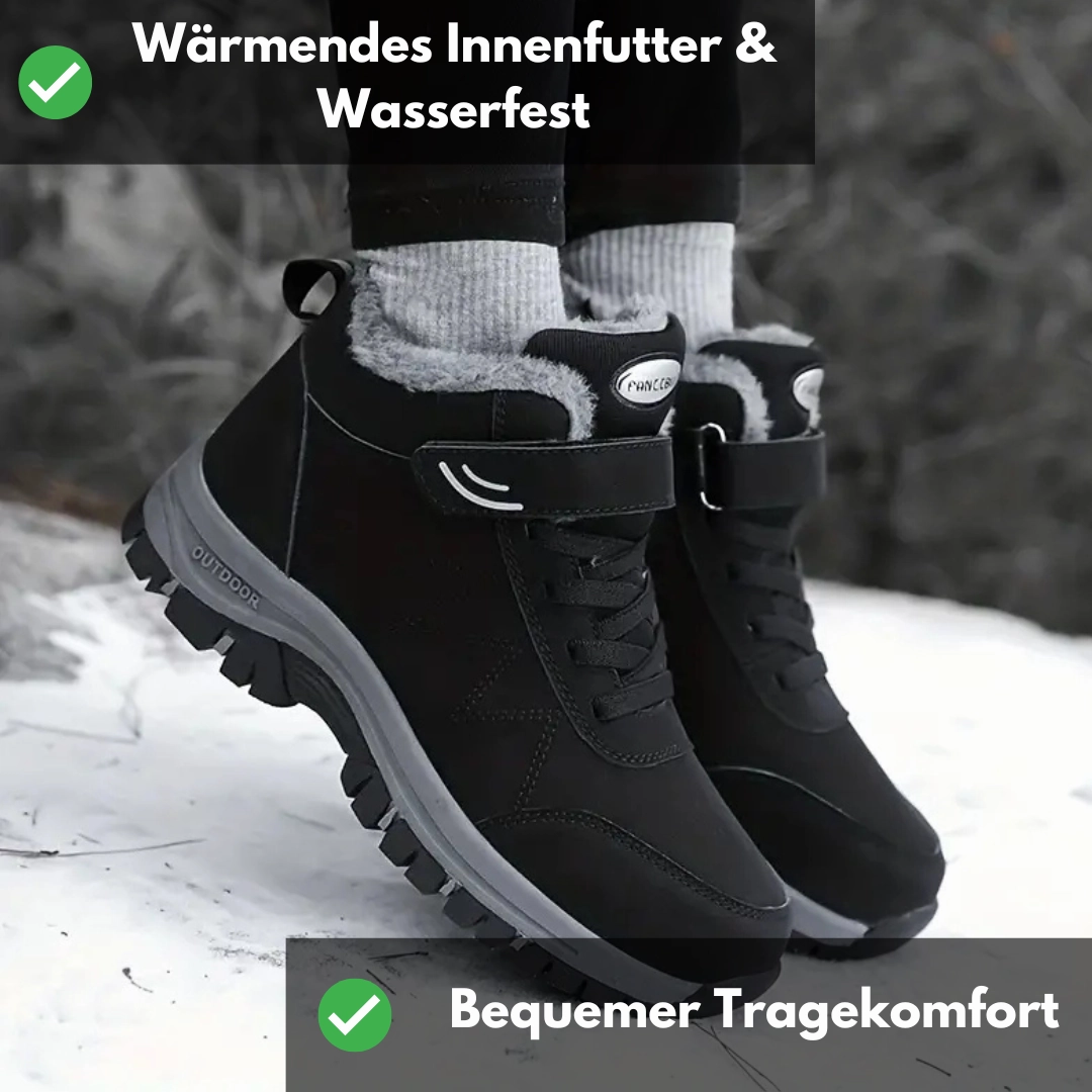 Ergonomischer Klettverschluss Stiefel  OrthoRelief fr breite & schmale Fe, Schmerzlinderung, Schwarz, Rot & Grau Angelo Bervicato Stiefel