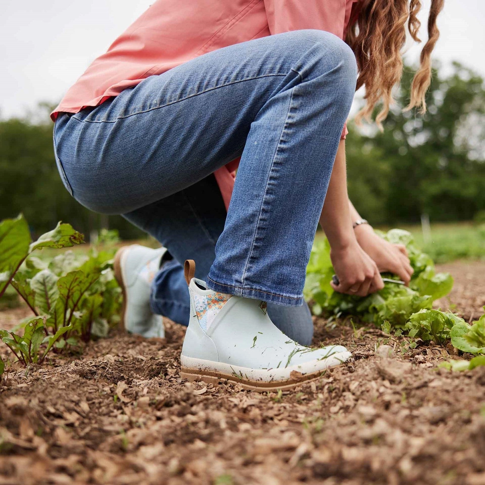 Stiefel Sommer Damen Muck Originals Ankleboots mit Anziehlasche | Blue