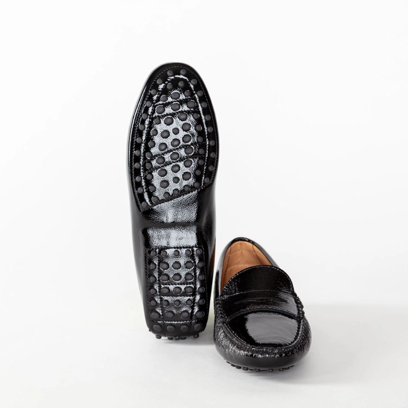 Lederschuhe Online Günstig Mokassins Damenschuhe | Schwarz Lack