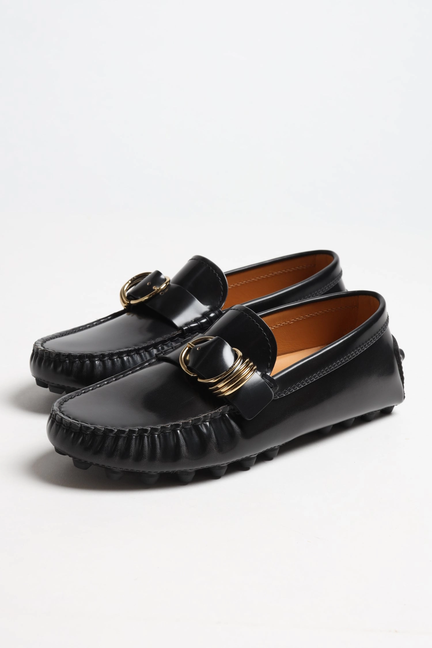 Mokassins Gommino in Grafite Lederschuhe Zeichen