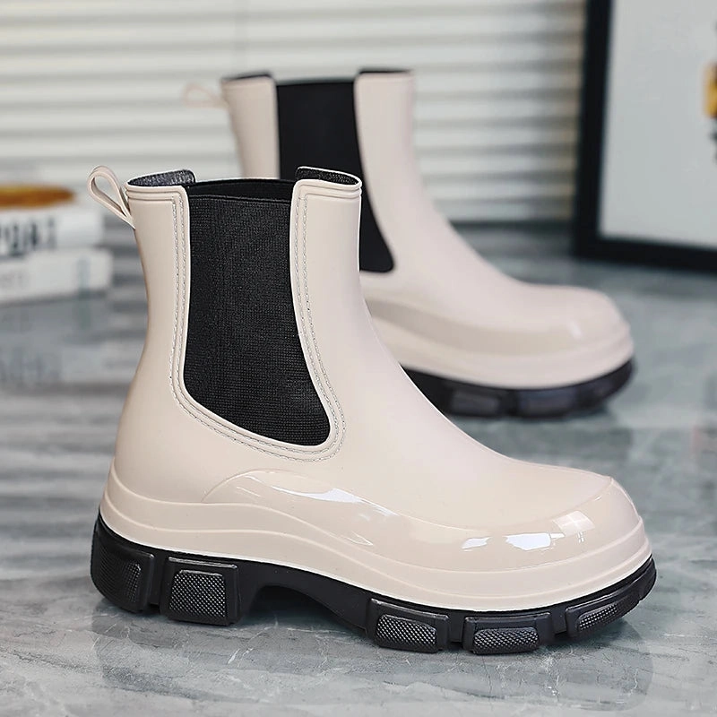 Molly | Wasserdichte kurze Chelsea-Stiefel Stiefel Mit Ledersohle