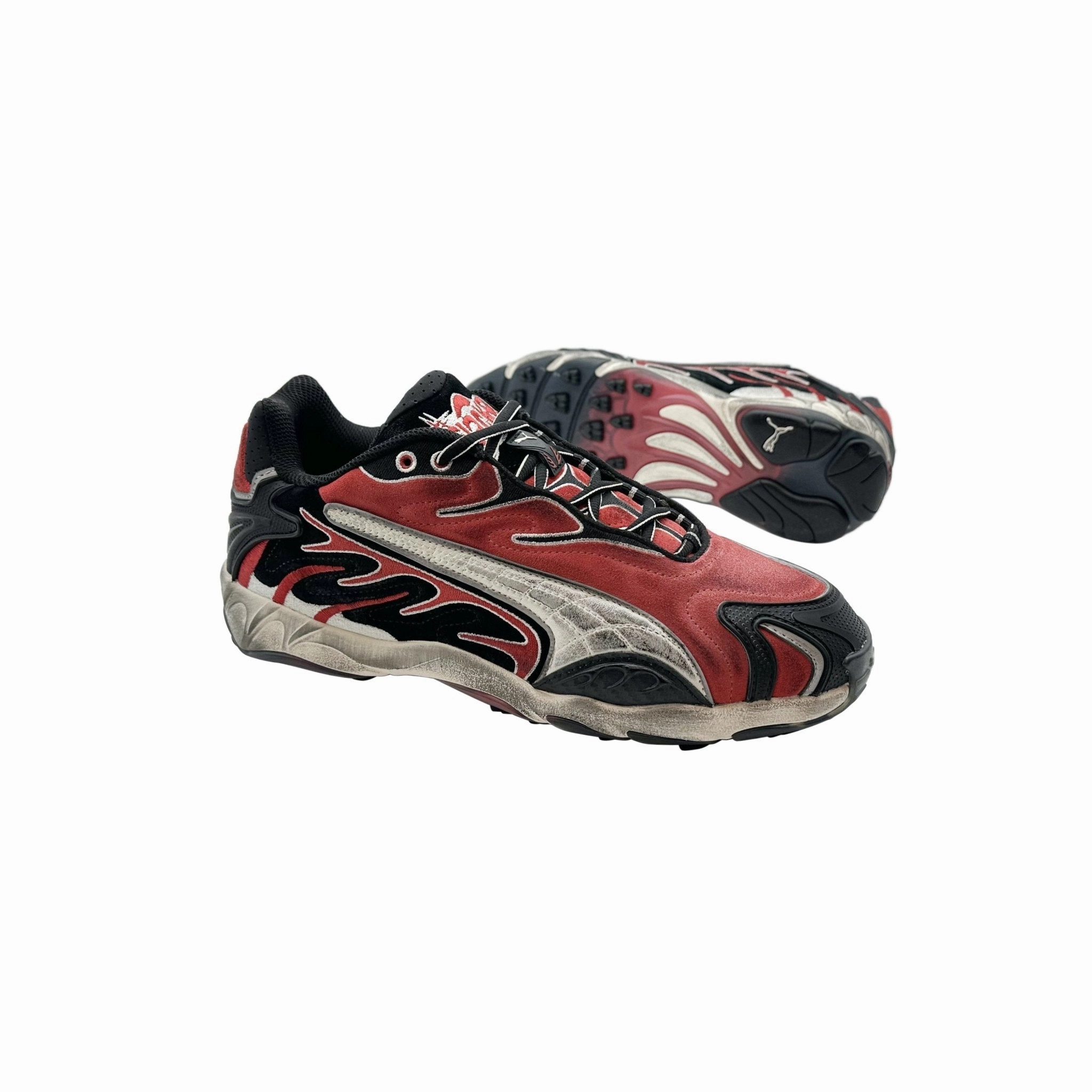 Lackleder Sneaker Puma x A$AP Rocky Inhale Distressed Pop Red