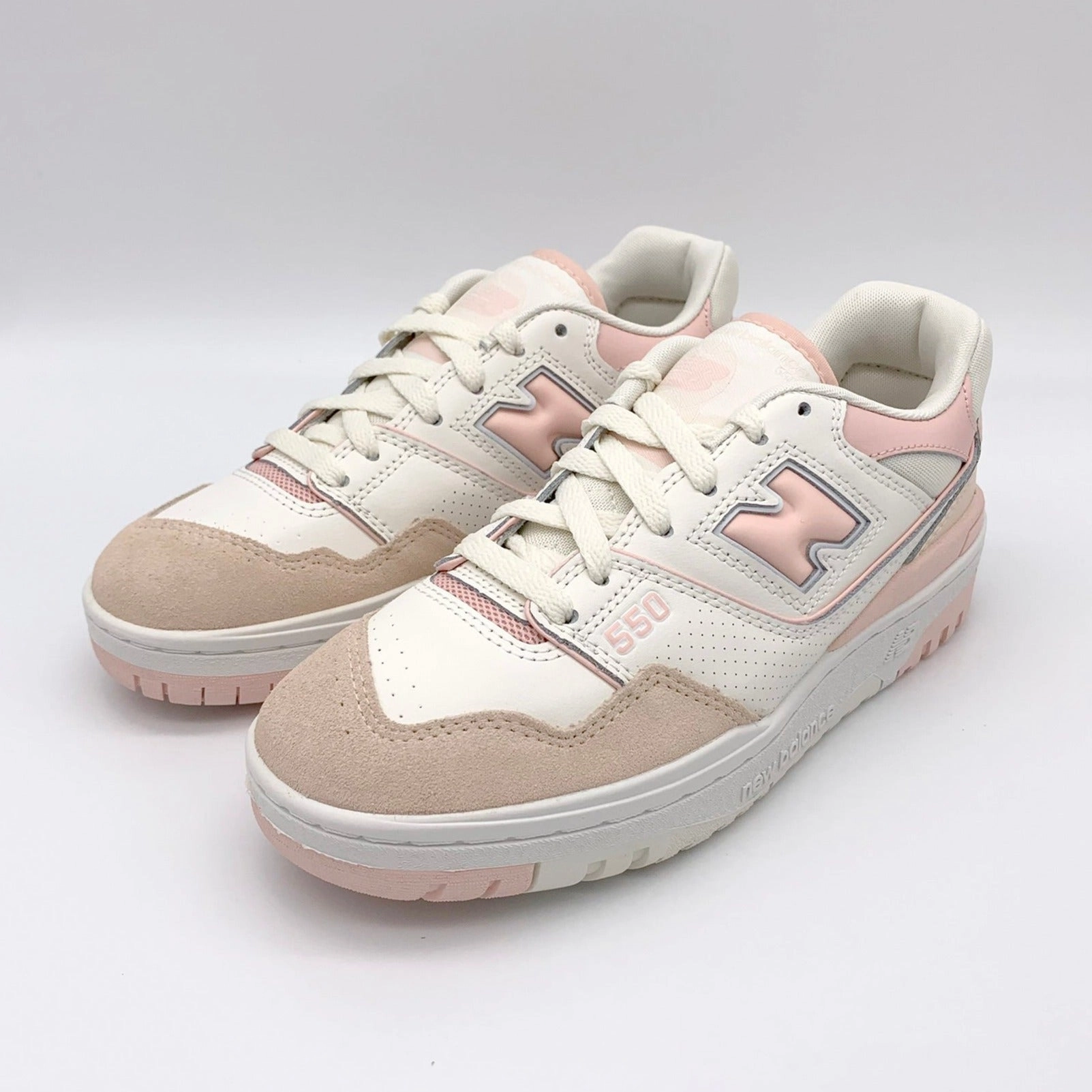 New Balance 550 White Pink Basketball Shoes Size 16