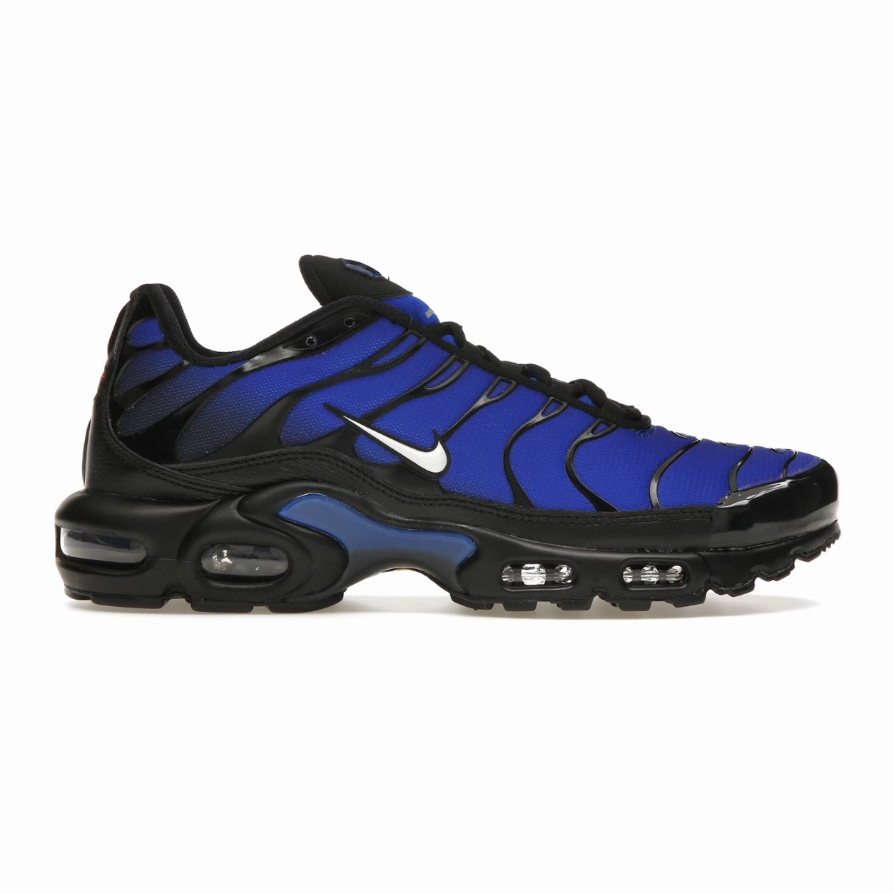 Nike Air Max Plus Premium Black Racer Blue Rot Weiße Sneaker