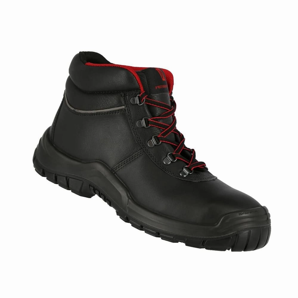 Stiefel Mit Zipper Nitras POWER STEP MID - Sicherheitsstiefel S3 HRO SRC  Schwarz