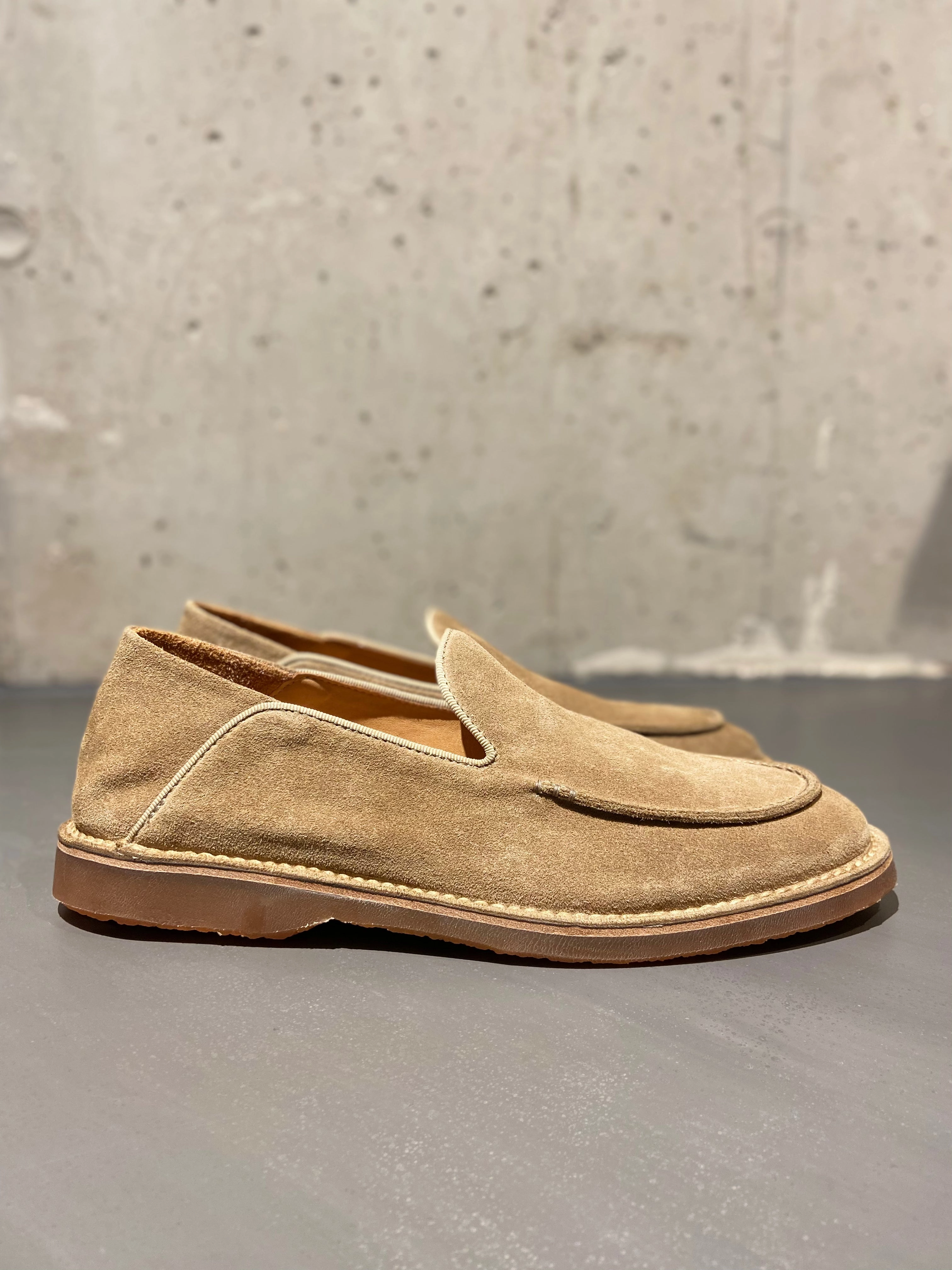 Pantoffeln Mit Fell OFFICINE CREATIVE KENT/007 LOAFER SUEDE BROWN
