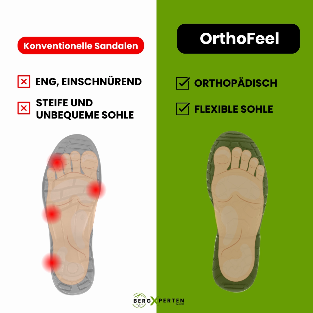 Van Haren Sandalen OrthoFeel - ergonomische schmerzlindernde Sandalen