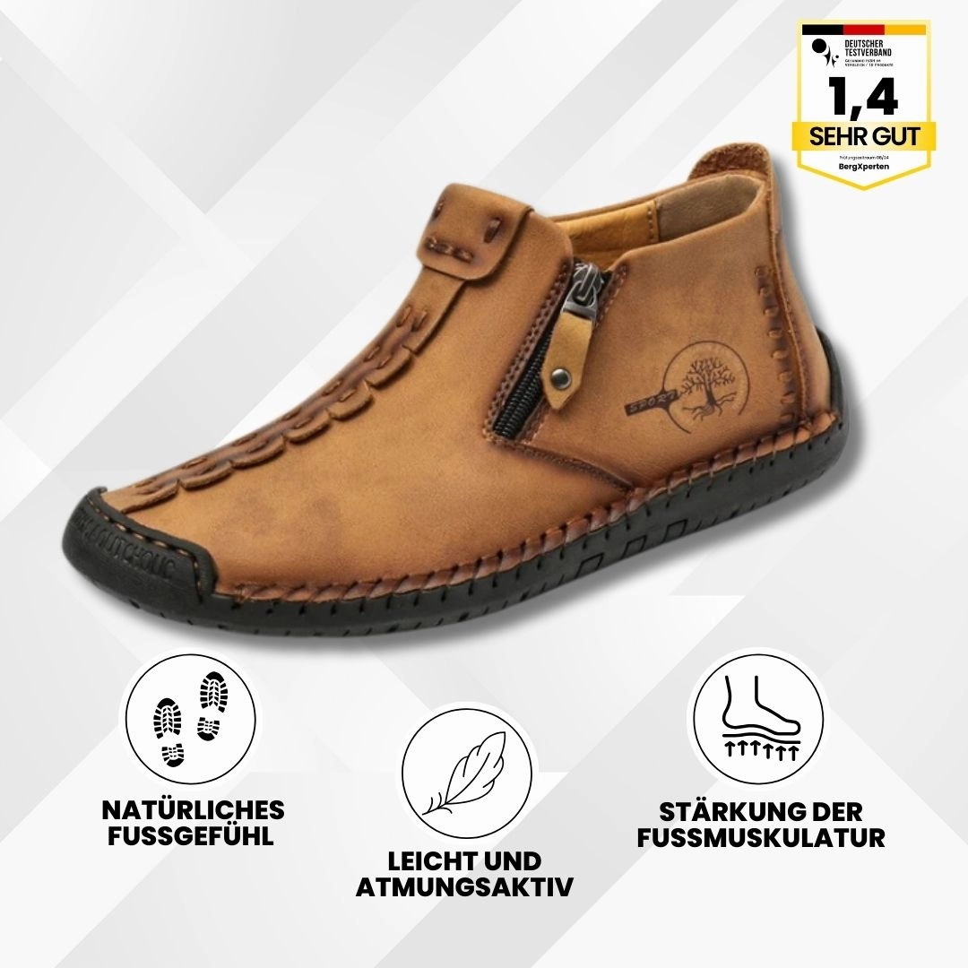 Lederschuhe Wellen Sich OrthoMoc - Schmerzlindernde Komfortschuhe - Mokassins