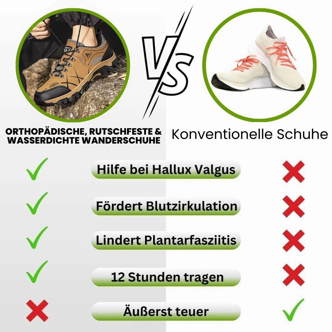 Orthopdische, rutschfeste & wasserdichte Wanderschuhe Wanderschuhe Continental