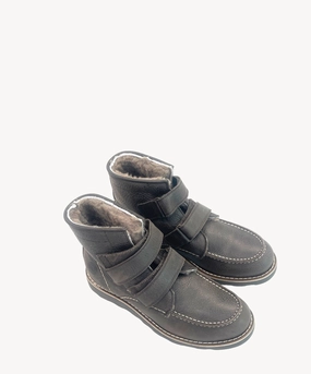 Stiefel Neopren Vewrdecchia Klett Stiefel Lammfell geftter braun