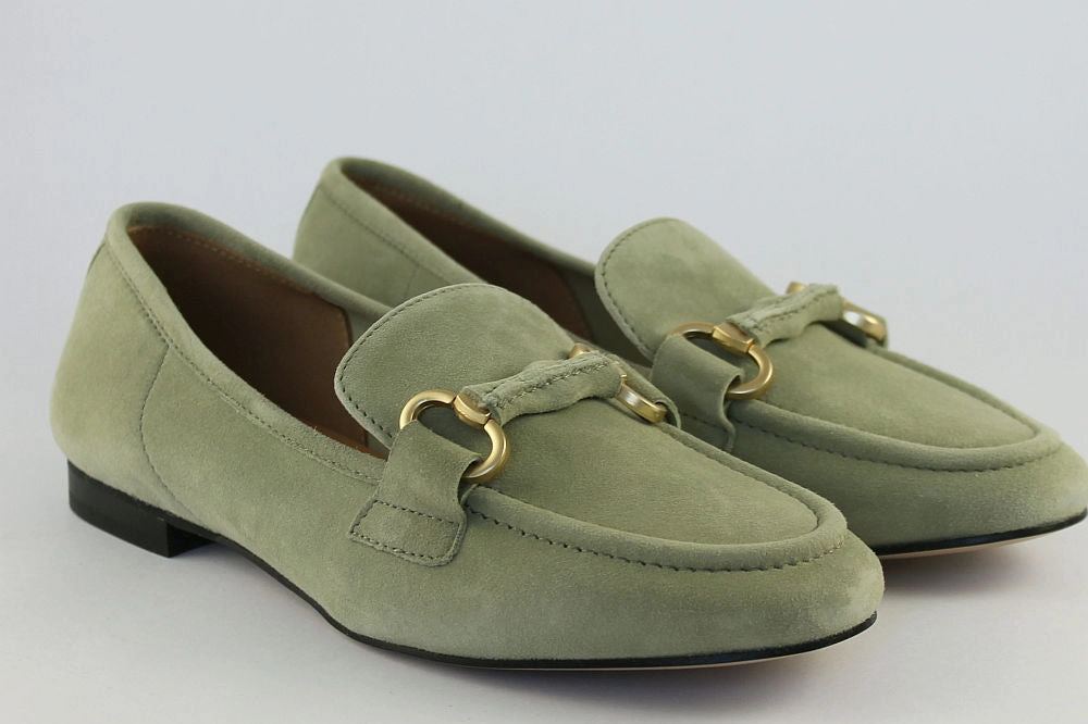 Lace Up Chunky Loafers 'Cara' in Soft Sage