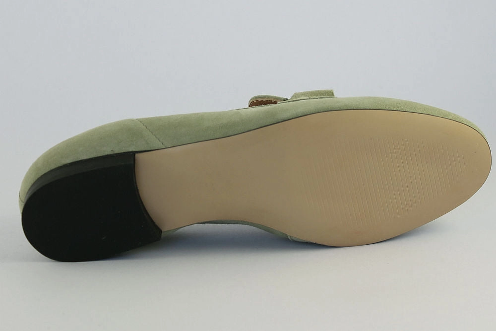 Bottega Veneta Quilted Loafers 'Cara' in Soft Sage