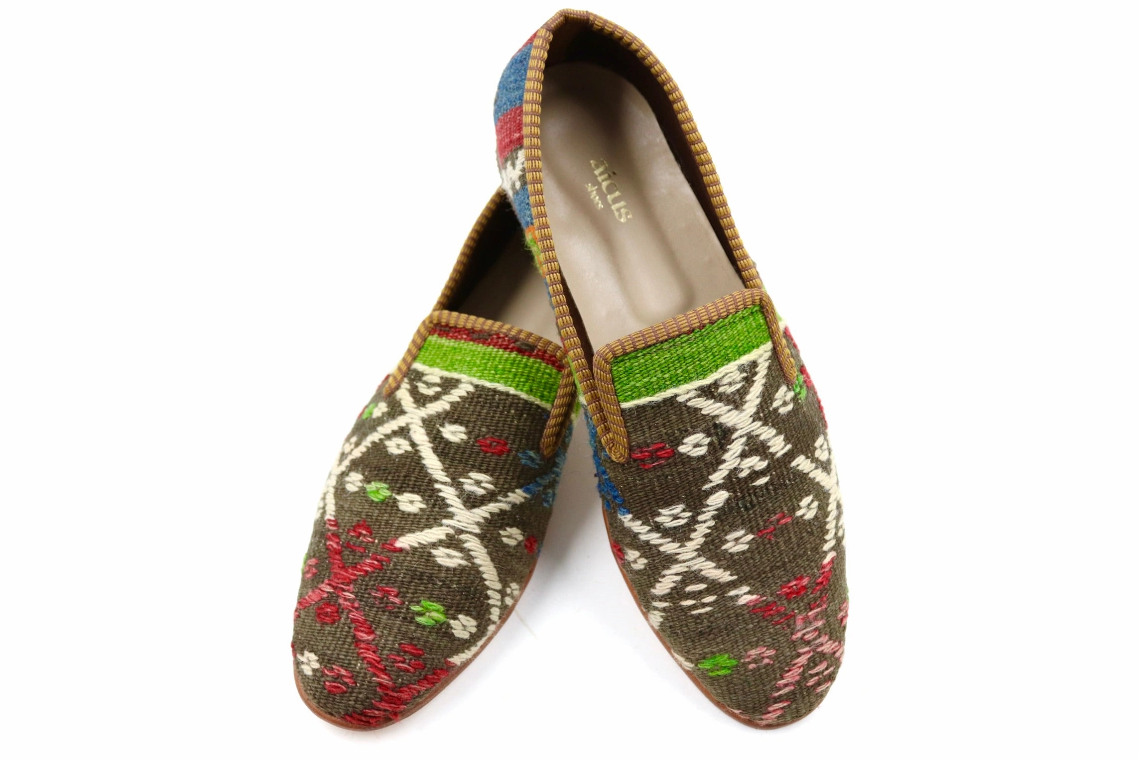 Petros Gre 44 - Kelim Loafers Burgundy Suede Loafers