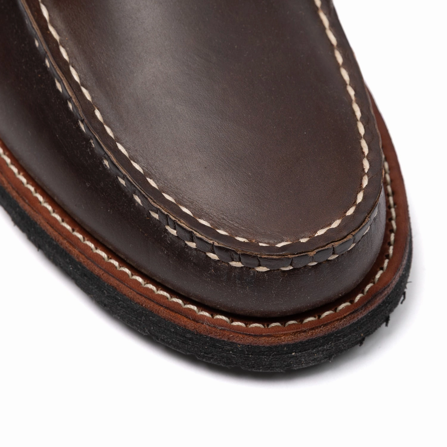 Lederschuhe Größer Oder Kleiner Easy Moc x MJ: Schuhe "Carabasset Camp MOC" aus Rindsleder - Handarbeit