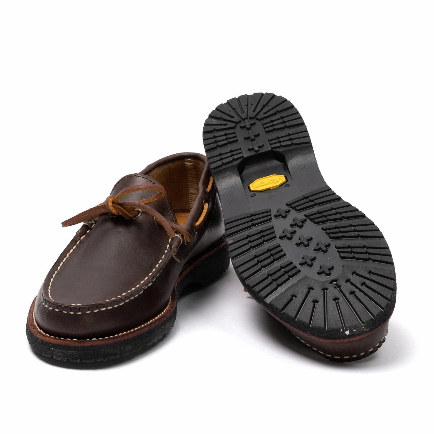 Easy Moc x MJ: Schuhe "Carabasset Camp MOC" aus Rindsleder - Handarbeit Wasserflecken Lederschuhe Zwiebel