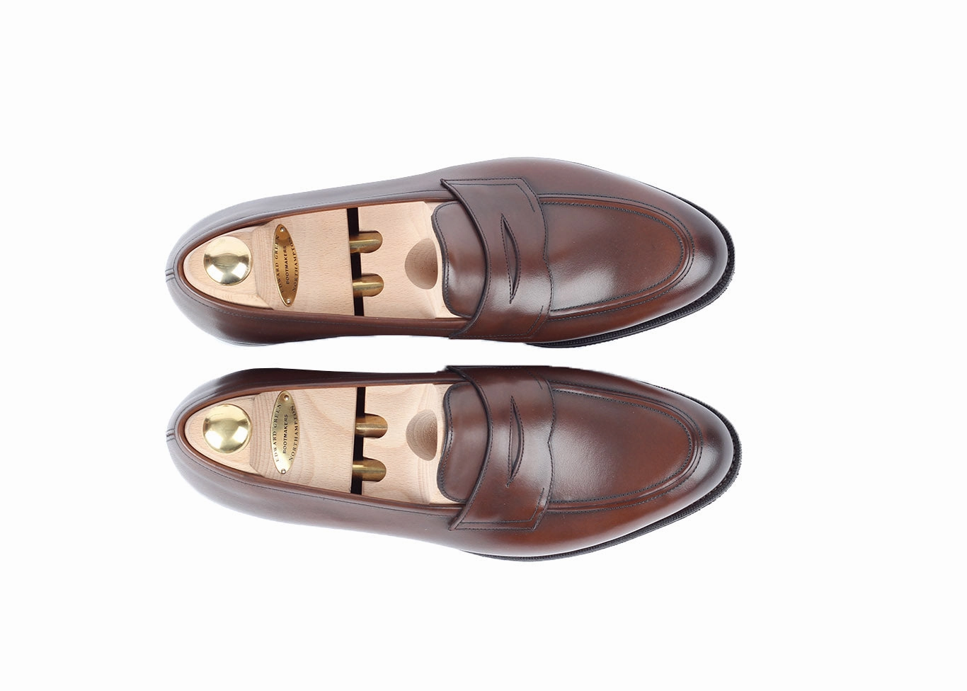 Edward Green Suede Loafers Piccadilly - 184 E - Dark Oak Antique