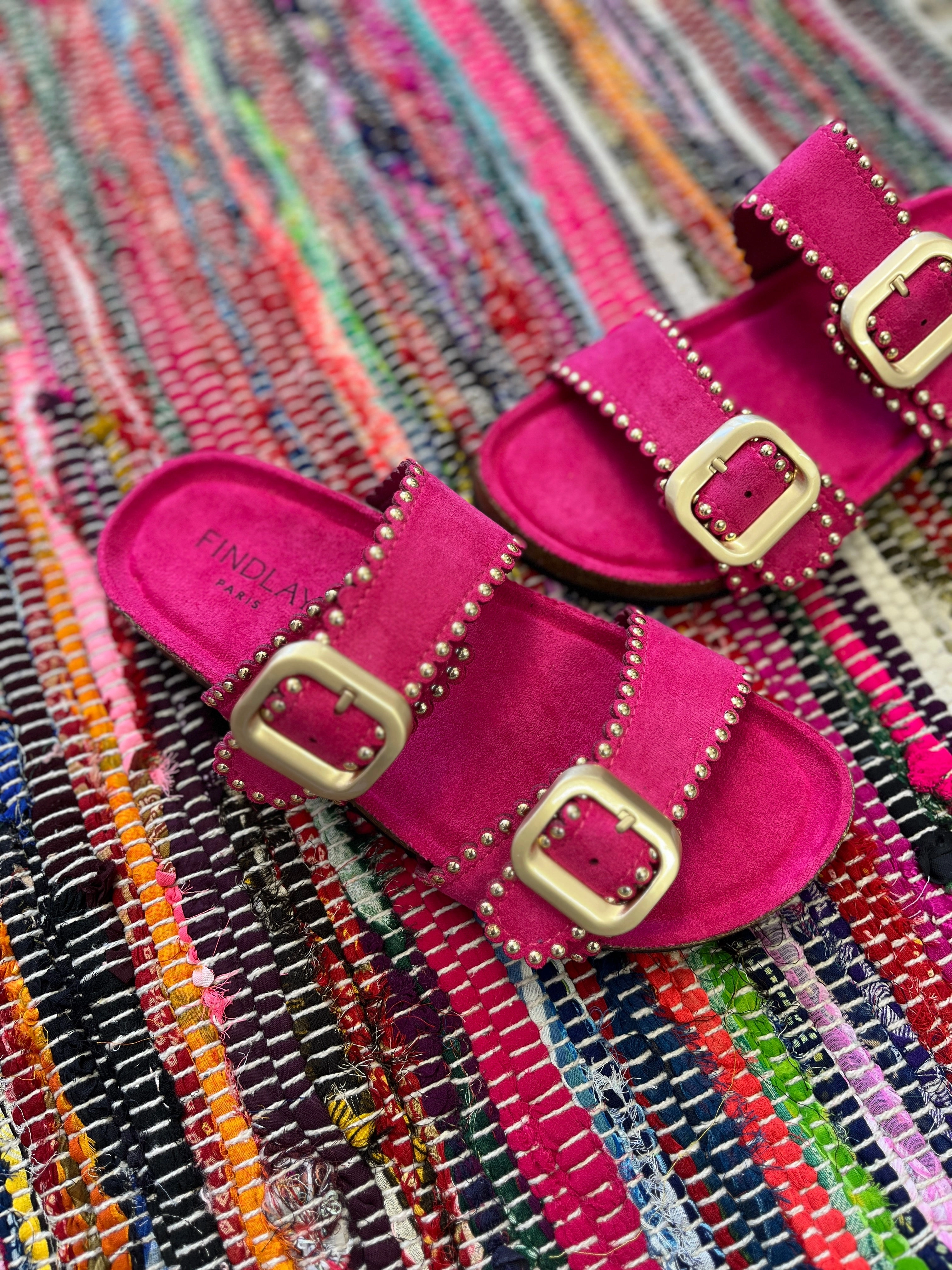 Sandalen Lore Flowers Pink Love Pantolette