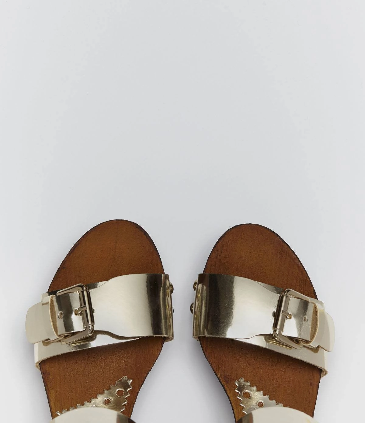 High Heels In Greece Plateau Riemchen Sandalette Letizia gold