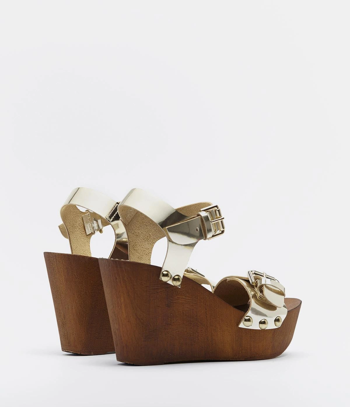 Plateau Riemchen Sandalette Letizia gold High Heels Konfigurator