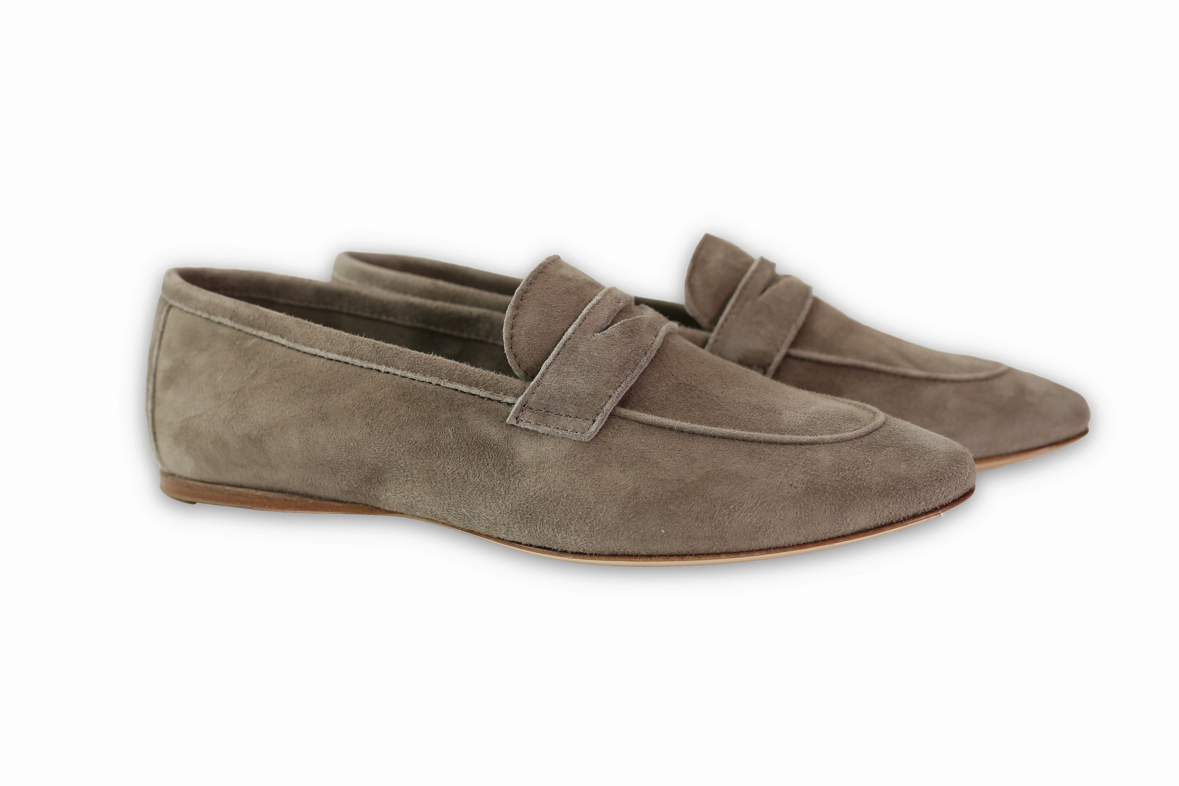 Antik Leather Loafers Pocket Primula Taupe