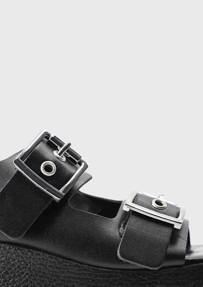 Schallplatte Singende Pantoffeln LALA BERLIN Plateau Sandals Parker