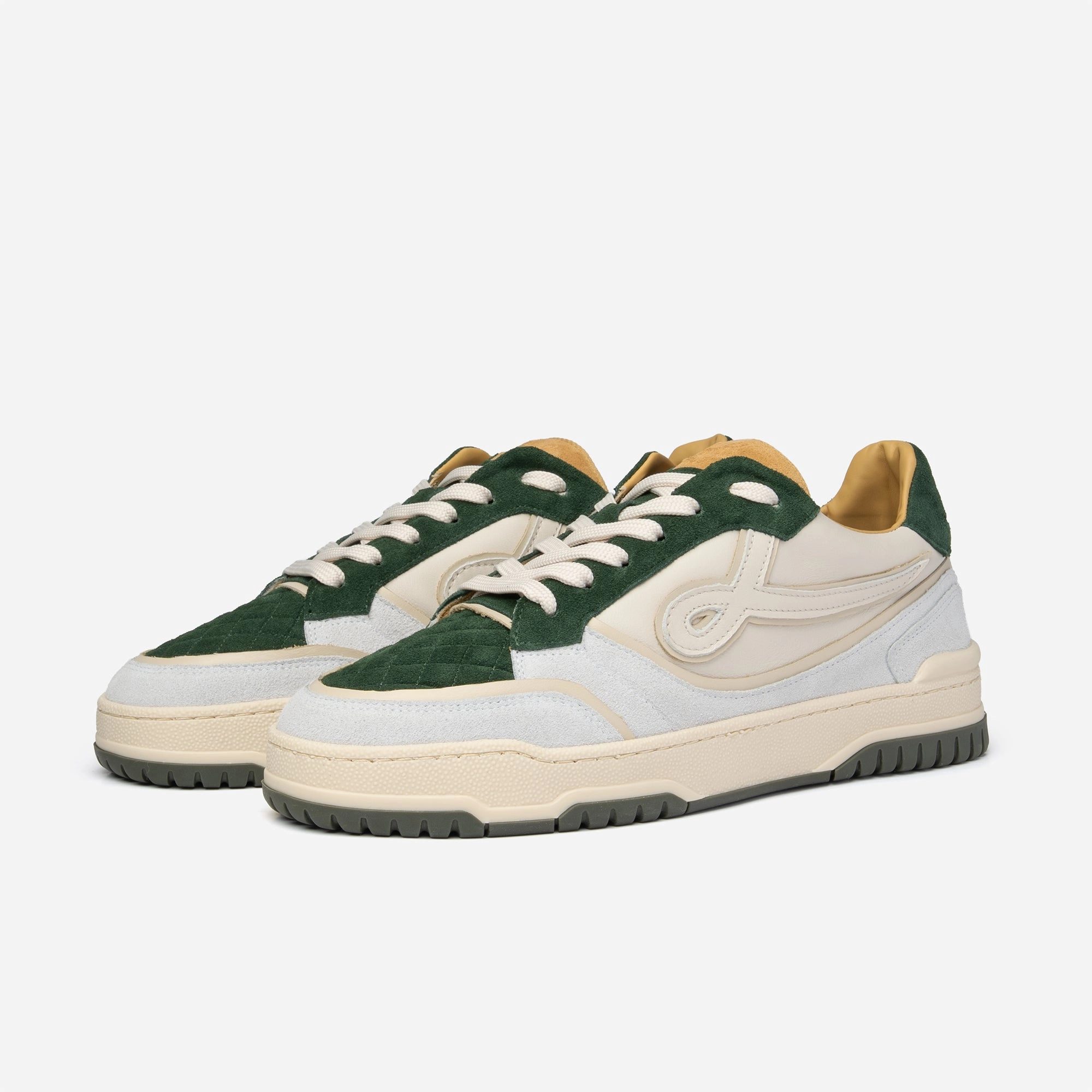 PRE ORDER - Low Top - Siro - Green Beige Grey Schwarze Sneaker Elegant