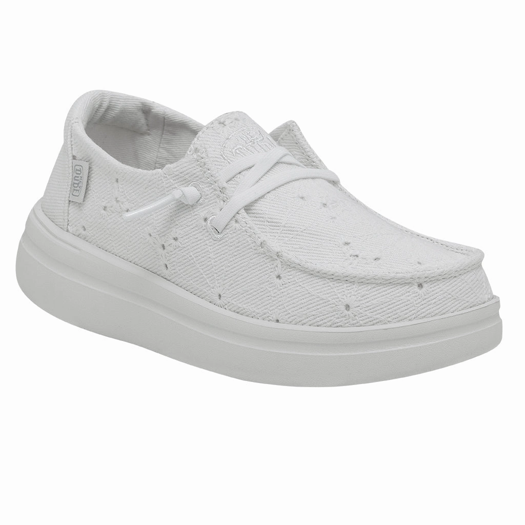 Wendy Rise Eyelet Kinder - Chapel Bells Lederschuhe Flach Gummizug