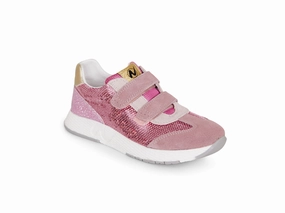 Nat. Jesko Glitzer Weisse Sneaker Mit Plateau