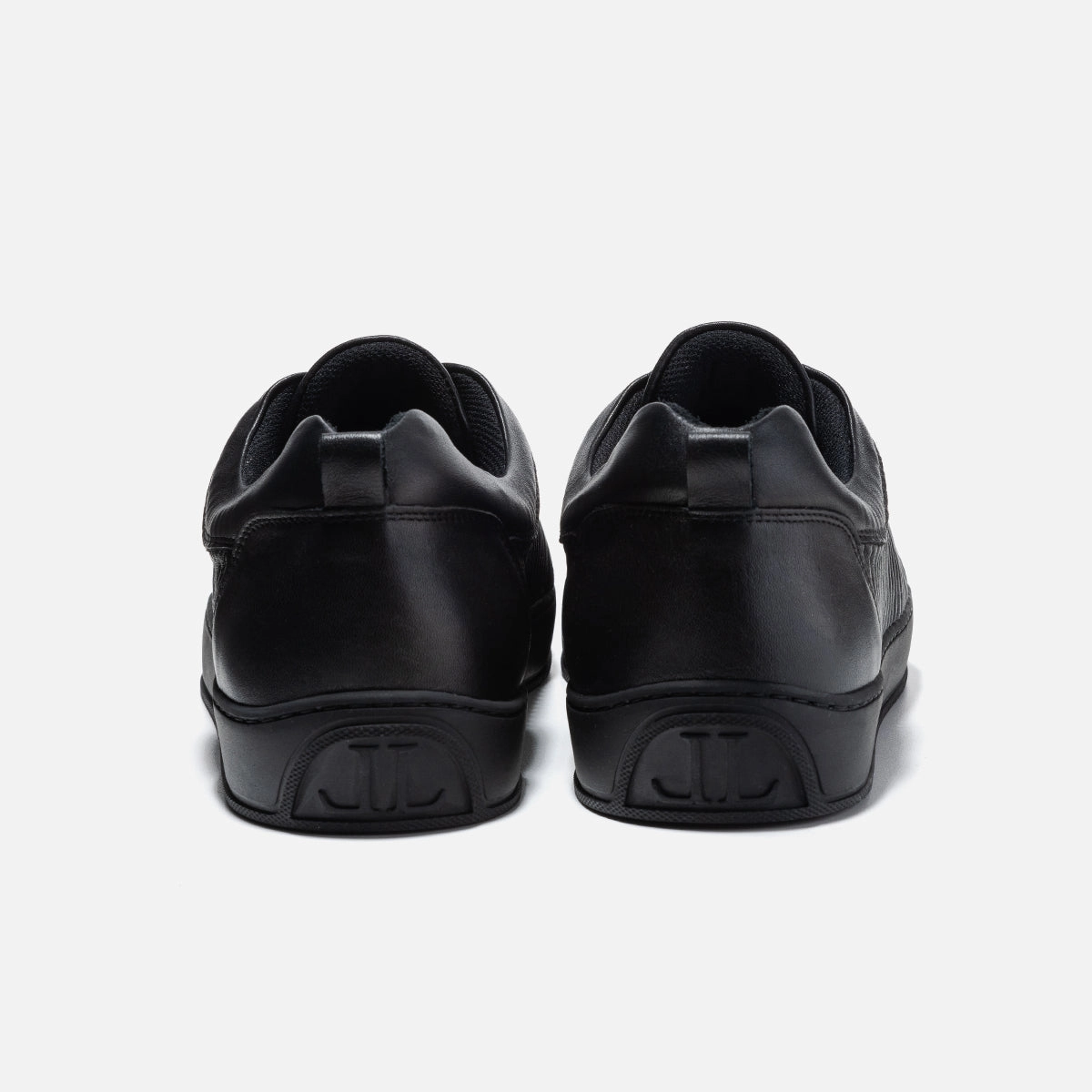 Low Top - Ezio - Black Leather Stripe Holländische Sneaker Marke