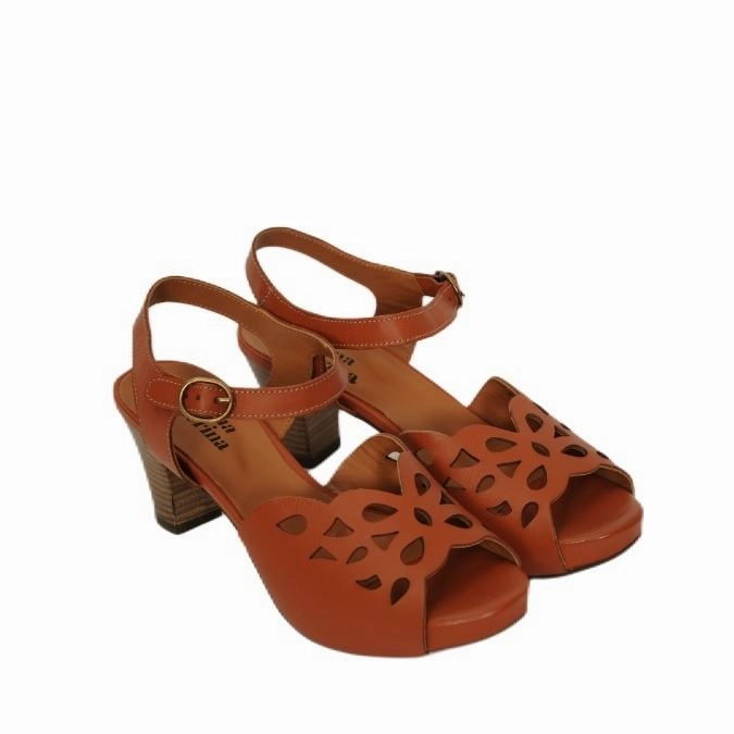 Schnüren High Heels Prima Ballerina - Ginger Zucca