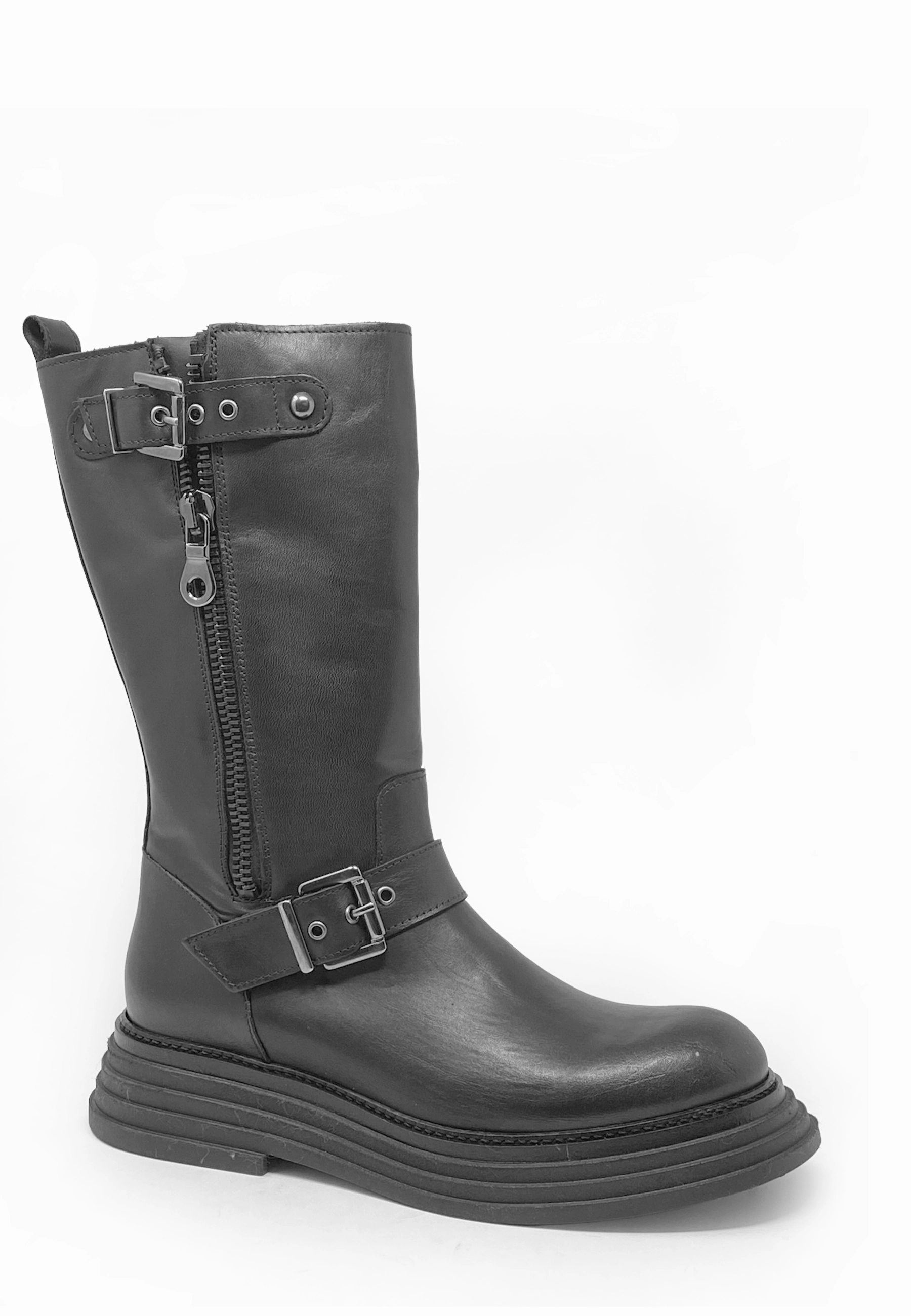 Cowboy Stiefel Halbhoch Queen Boot |Nero