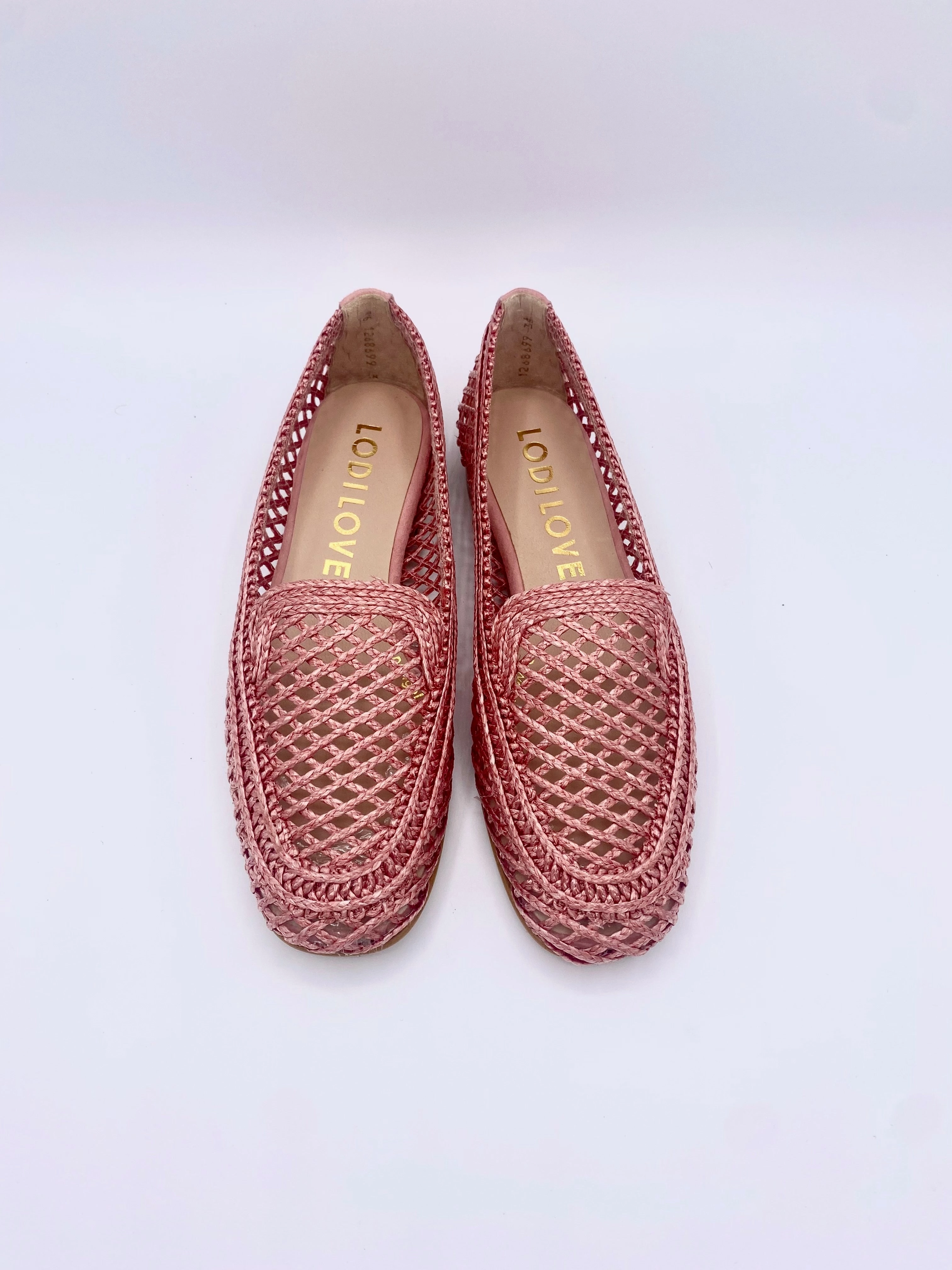 RAFIA METALLIC ROS MOKASSINS Lederschuhe Färben München