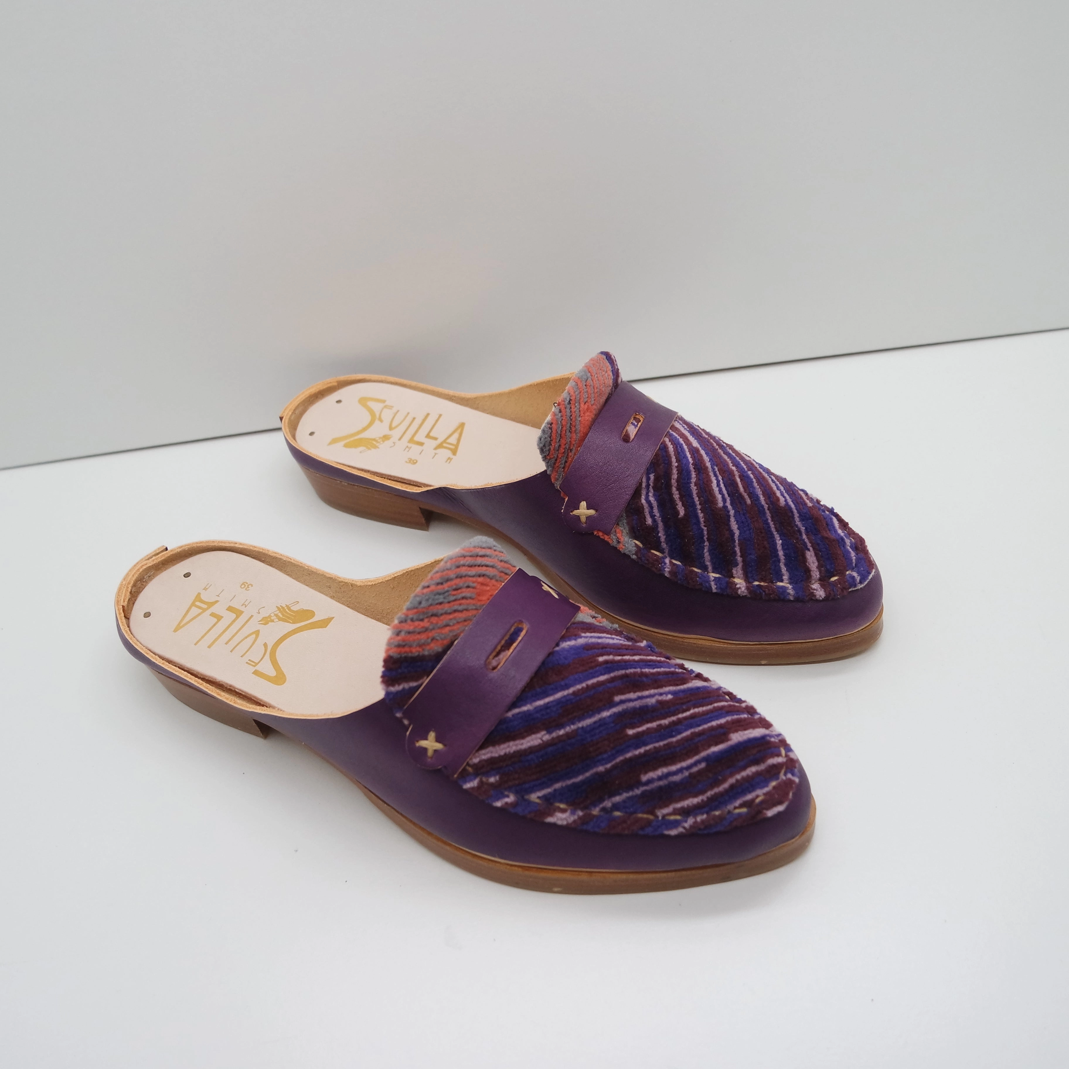 READY MADE. SIZE 39. THE MIA. UBE. 2CM HEEL. MISSONI LAKE 12 Luxury Suede Loafers